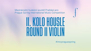 Mezinárodní hudební soutěž Pražské jaro II kolo Housle [upl. by Chasse]