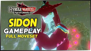 Hyrule Warriors Age of Calamity  Sidon Full Moveset Gameplay [upl. by Luapnhoj138]