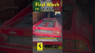 Abandoned Ferrari 512 BB Supercar  First Wash in 28 Years Transforms Classic Beauty [upl. by Elo180]