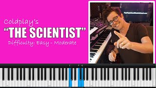 How to play quotThe Scientistquot by Coldplay  Easy Piano Tutorial [upl. by Nirda]