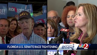 Floridas US Senate race tightens [upl. by Acirretahs455]