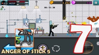 Anger Of Stick 5 Level 7  Gameplay [upl. by Immot]