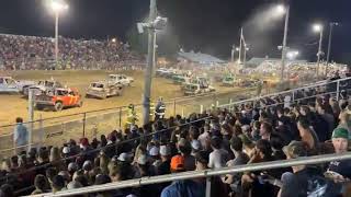 Monroe County Fair  Demolition Derby  Semi Stock Class  July 2023  Waterloo IL [upl. by Nayrb]