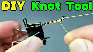 This Fishing Hook tying tool is very easy to make Fishing Knot Tool Fishing Knots DIY Fishing [upl. by Aissej165]