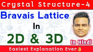 Bravais Lattice In 2D and 3D  Bravais Lattice In Solid State Physics  Crystal Structure4 [upl. by Bellina]