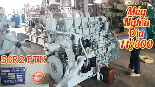 Tiếng gầm uy lực của động cơ mitsubishi S6R2 PTK start the engine [upl. by Liryc]