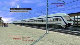 TCDD  Mersin  Adana Hızlı Tren [upl. by Ahsats]