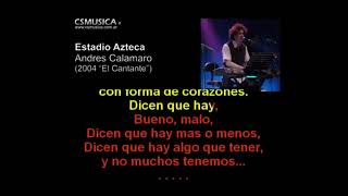 Estadio Azteca Andres Calamaro Karaoke menos 1 semitono [upl. by Strawn]