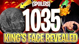 Kings Face REVEALED  One Piece Chapter 1035 SPOILERS [upl. by Ttenaej]