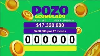 SORTEO PATAGONIA TELEBINGO N° 367  271024  LOTERIA LA NEUQUINA [upl. by Brunhilda]