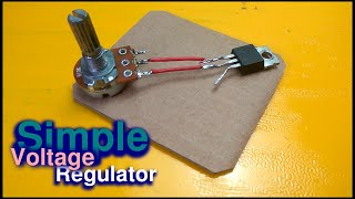 Simple Voltage Regulator Using Mosfet IRFZ44n [upl. by Daraj]