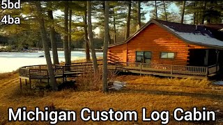 Michigan Log Cabins For Sale  Waterfront Land For Sale  Michigan Farmhouse For Sale  1277 acres [upl. by Enileuqcaj810]