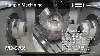 M35AX  Impeller  Heidenhain  5Axis CNC Milling Machine  Machining Center  Machine Working [upl. by Ahsekin]