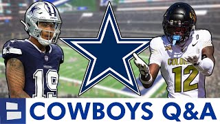 Cowboys Rumors Draft Travis Hunter Or Ashton Jeanty Start Trey Lance Head Coach Candidates  QampA [upl. by Inod781]