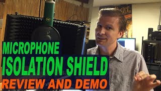 Microphone Isolation Shield Review And Music Recording Demo Monoprice 602650 [upl. by Adnilram976]