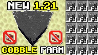 New Best COBBLESTONE FARM Minecraft 121  15000 HR  NO TNT DUPERS  Tutorial [upl. by Lennahc]