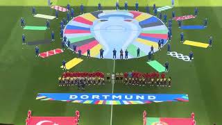 Nationalhymne Türkei 🇹🇷  UEFA EURO 2024 TürkeiPortugal 03 BVB Stadion Dortmund [upl. by Notneb]