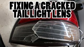 Fixing a Cracked Tail Light Lens with E6000 Adhesive [upl. by Isadora]