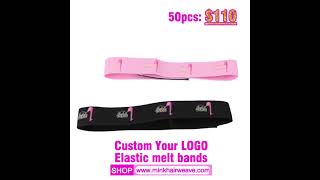 How To MAKE CUSTOM ELASTIC MELT BANDS Plz Follow Mink Hair Weave [upl. by Sullivan215]