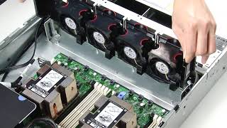 Lenovo ThinkSystem SR590 installing a fan cage [upl. by Kone]