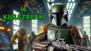 Star Wars Battlefront 2  Boba Fett 16 Killstreak on Dreadnought HvV [upl. by Obocaj]