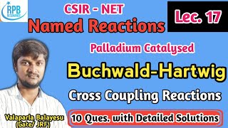 BuchwaldHartwig Coupling Reaction  Palladium Catalyzed Cross Coupling Reaction ll CSIRNETGATE [upl. by Nosredna113]