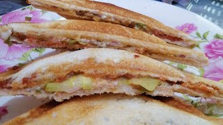 Quick and easy sandwiches  using left over  cooking creative idea [upl. by Nolahs]