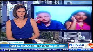 Hombre transgénero anuncia que esta embarazado de novia Diane Rodríguez [upl. by Arytal]