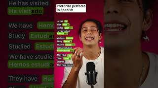 Pretérito perfecto with verbs that end in “AR” learnspanish spanishteacher spanish spanishwords [upl. by Llertal246]