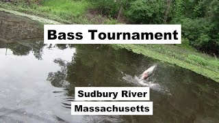 Bass tournament Sudbury River Massachusetts basstournament bassfishing kayakbassfishing bass [upl. by Neelyam]