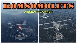 Komsomolets Aircraft Carrier  Soviet Aircraft Carrier  Russian Carrier  World of Warships Legends [upl. by Eillat]