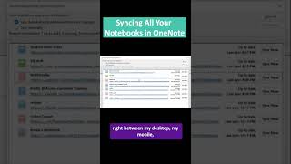 Syncing All Your Notebooks in OneNote [upl. by Ruben]