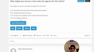 Why might you set up a new sales tax agency for the client [upl. by Mcneely216]