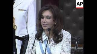 Cristina Kirchner sworn in as Argentine president [upl. by Lupien]