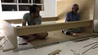 IKEA Malm Bed Frame with Storage Box  Unboxing [upl. by Hulbard64]