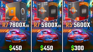 RYZEN 7800X3D vs RYZEN 5800X3D vs RYZEN 5600X  Test in 6 Games [upl. by Therine]