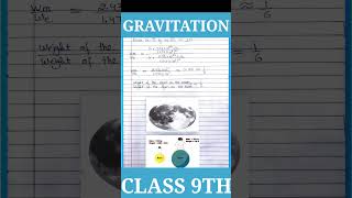 Class 9 Gravitation Notes I Class 9 Science Chapter 10 I Gravitation Class 9 I shorts shortvideo [upl. by Yenruogis]