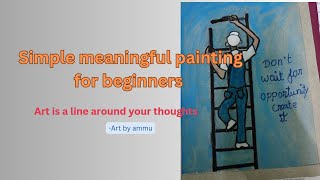 Easy painting 🖌️ creative painting ideas 💡paint drawing easy for kids 💡 simple painting ideas 💡💡💡 [upl. by Starla]