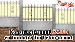 Constructia unui gard cu fundatie din beton armat – un exemplu [upl. by Roshan]