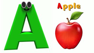 ABC Phonics Song with TWO Words  ABC Alphabet Songs  A for Apple amp A for Ant a a a a a a [upl. by Letch473]