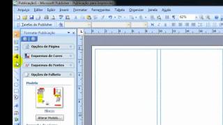 Criar um folheto de 3 dobras no Microsoft Office Publisher 2007 [upl. by Retsila]