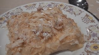 BOUGATSA  CREAMY CUSTARD PIE WITH FILLO PASTRY  STAVROS KITCHEN  GREEK CUISINE [upl. by Natalya450]