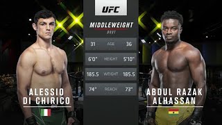 Ufc Vegas 35 Abdul Razak Alhassan vs Alessio Di Chirico I Ultra Slow Mo Highlight [upl. by Adnic]