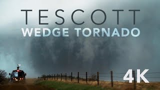 Monster Tornado 4K VIDEO  5118  Tescott KS [upl. by Cira]