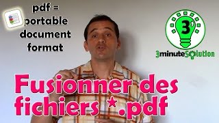 3 minute Solution  fusionner des fichiers pdf [upl. by Jaco]