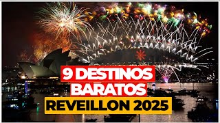 9 DESTINOS BARATOS pra VIAJAR no ANO NOVO  RÉVEILLON e FESTAS 2025 com PREÇOS [upl. by Alethia628]