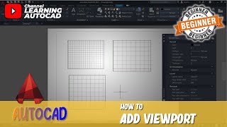 AutoCAD How To Add Viewport [upl. by Nealey]