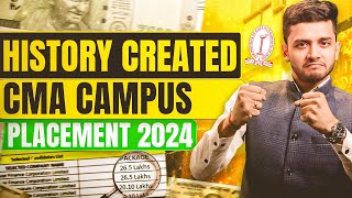 📢 HISTORY Created by CMAs  Whopping Rs 2736 Lakhs 💵 total packages in Campus Placement  Delhi [upl. by Arrais914]