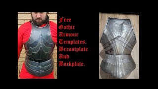 Free Gothic armour templates Breastplate and Backplate [upl. by Ennairej677]