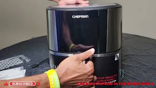 Chefman TurboFry® Touch Air fryer family size XL 8 Qt onetouch digital control presets [upl. by Lertsek]